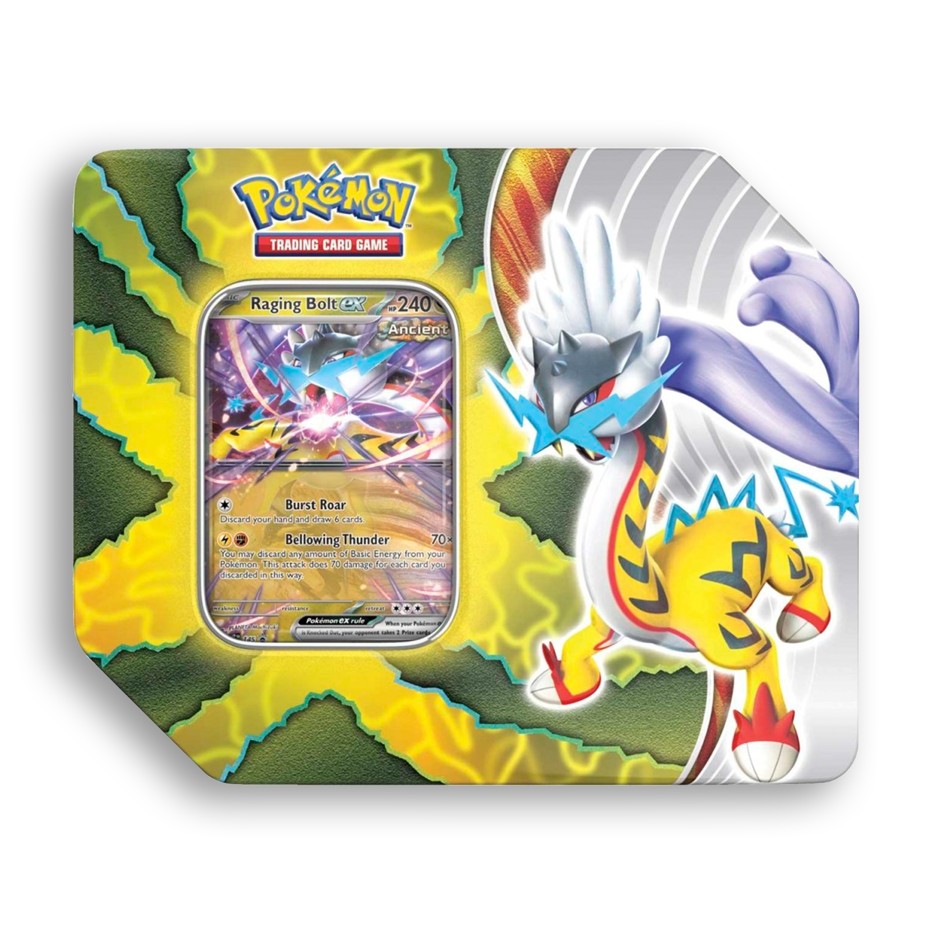 Pokémon TCG: Paradox Destinies Tin Raging Bolt ex